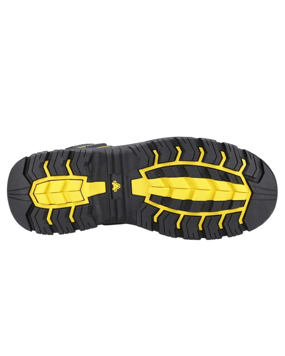 Black coloured Amblers Safety Mens AS962C Flare S7S SR Waterproof Safety Boots on white background