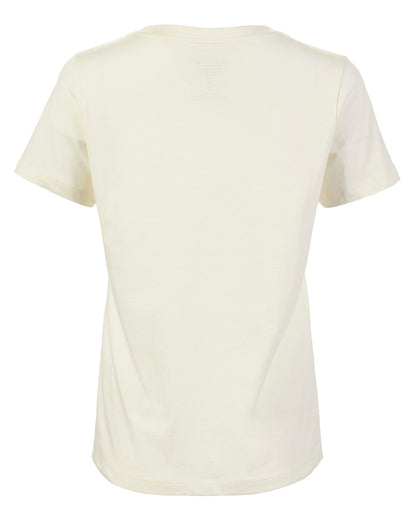 Antique Sail White Coloured Musto Womens Classic Short Sleeve T-Shirt On A White Background 