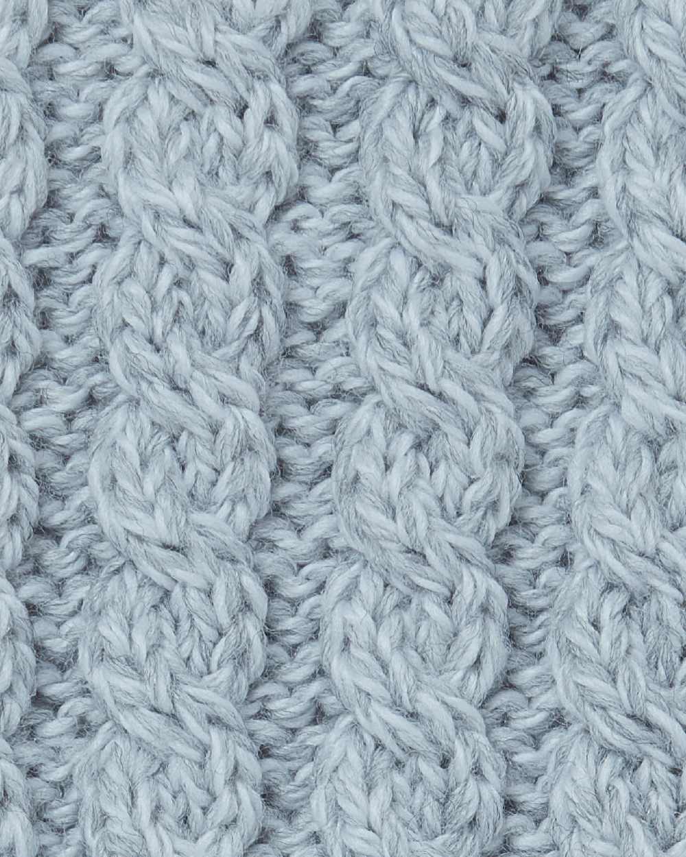 Feather Grey coloured Aran Vented Box Sweater swatch 