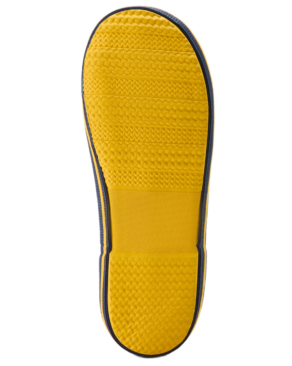 Yellow coloured Ariat Childrens Kelmarsh Rubber Boots on white background