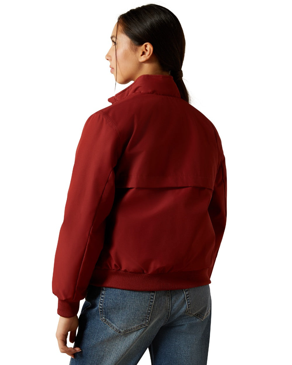 Madder Brown Coloured Ariat Childrens Stable 2.0 Insulated Jacket on white background