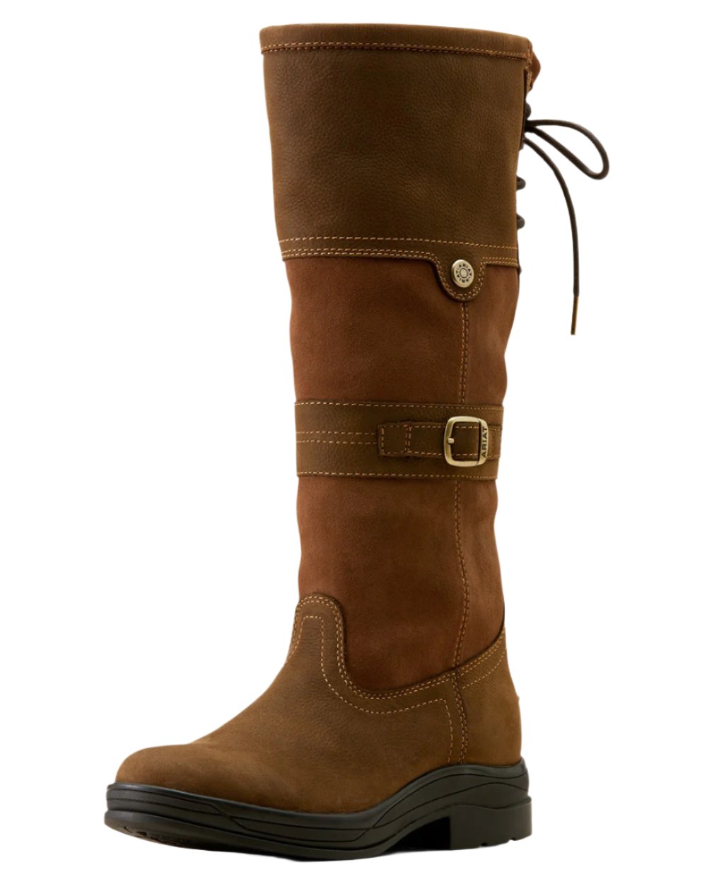 Java coloured Ariat Langdale Waterproof Boots on white background