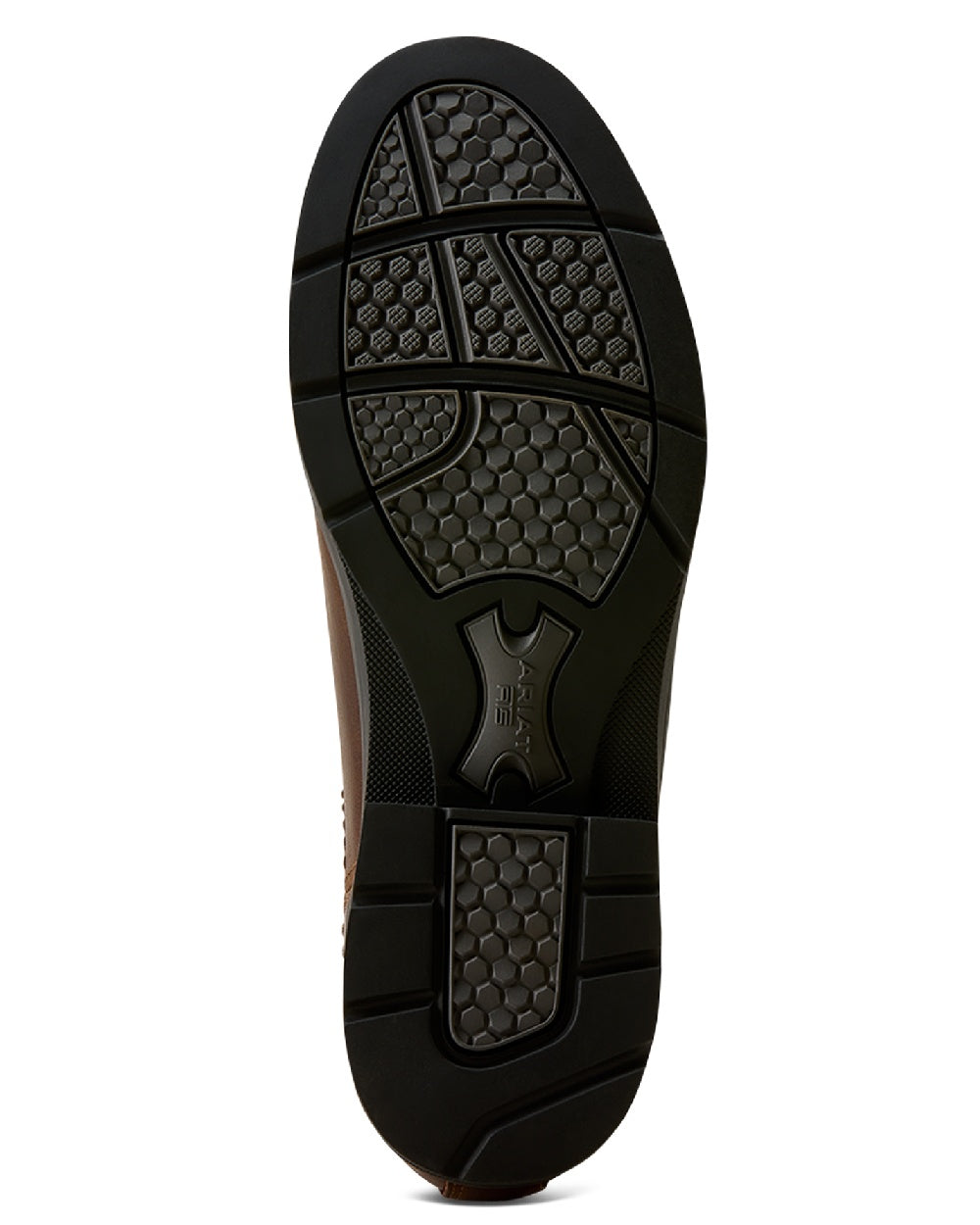 Tobacco Brown coloured Ariat Womens Langley Waterproof Chelsea Boots on white background