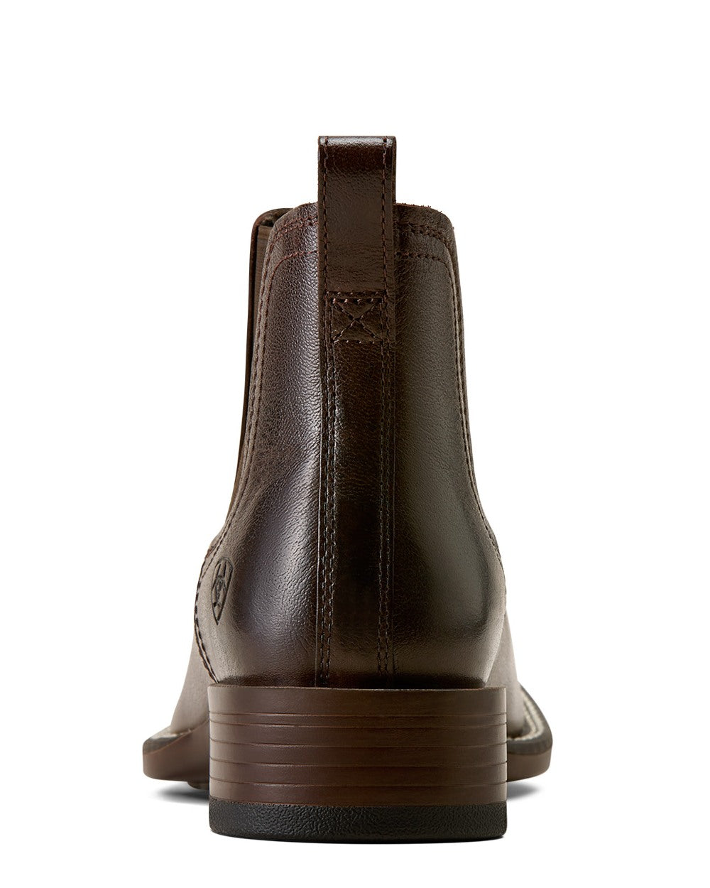 Chocolate-Chip coloured Ariat Mens Booker Chelsea Wide Square Toe Western Boots on white background