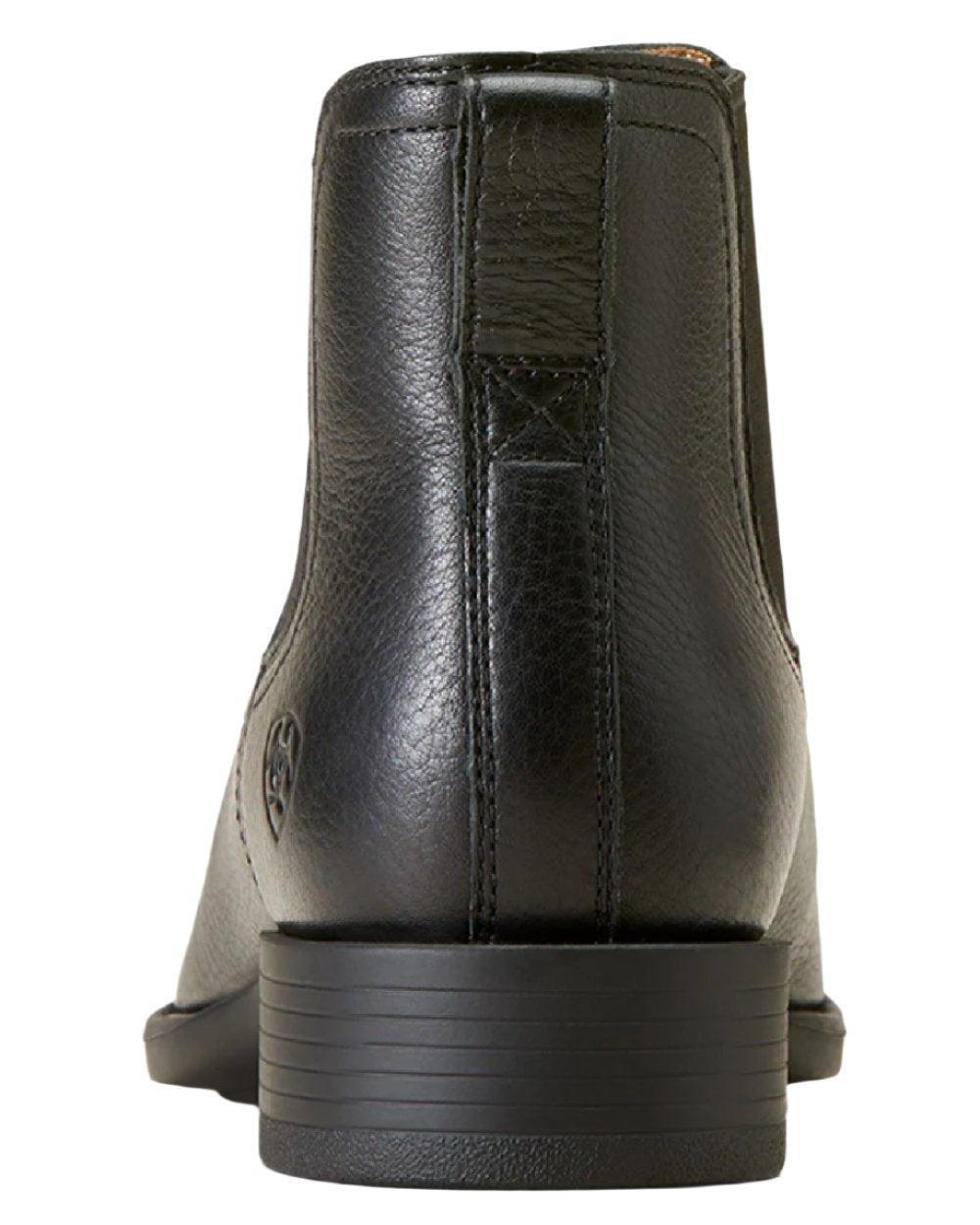 Black Deertan Coloured Ariat Mens Booker Ultra Square Toe Western Boot on white background