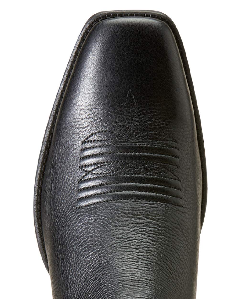 Black Deertan Coloured Ariat Mens Booker Ultra Square Toe Western Boot on white background