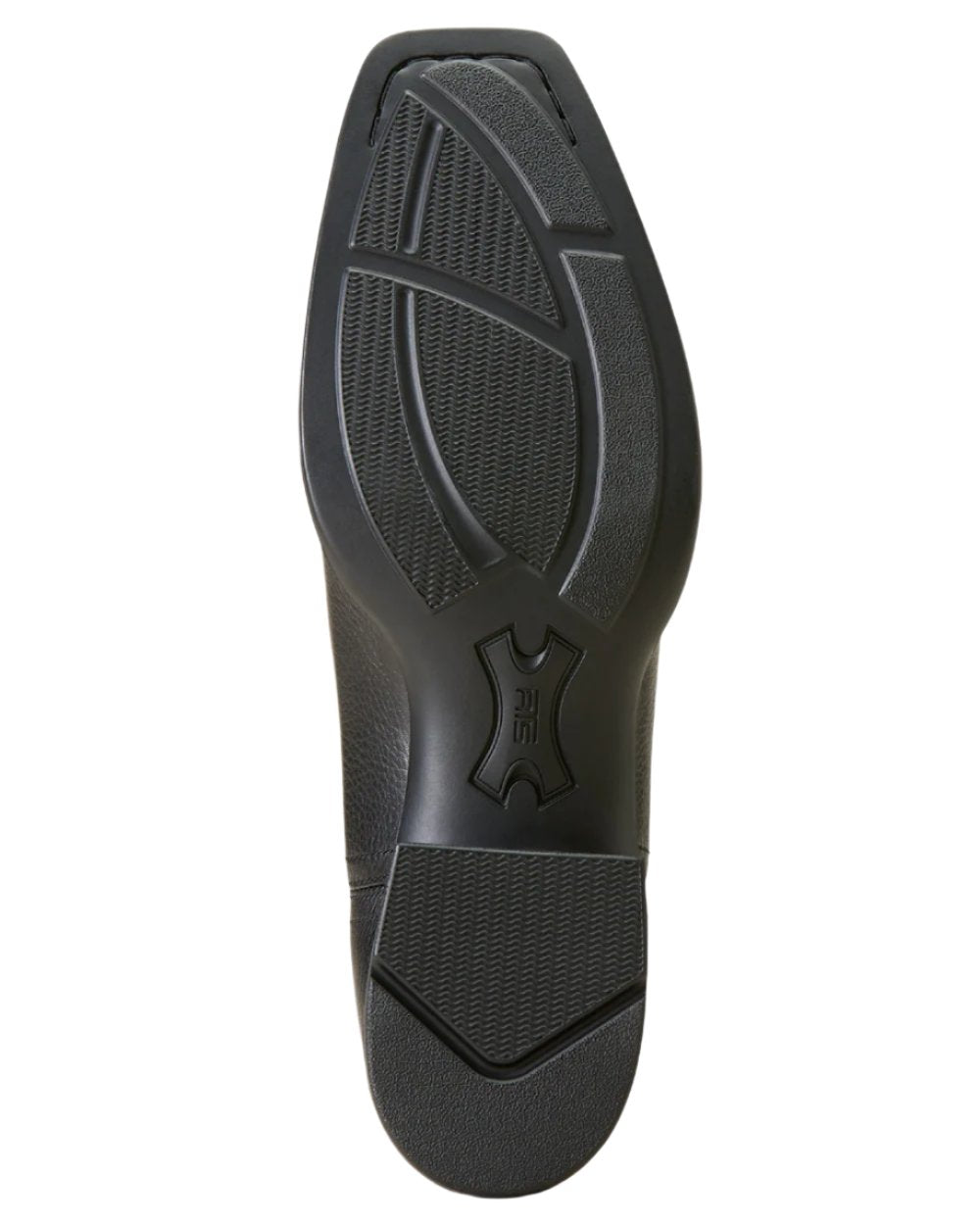 Black Deertan Coloured Ariat Mens Booker Ultra Square Toe Western Boot on white background