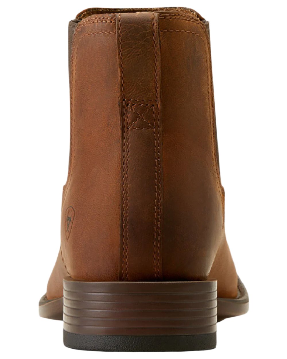 Rough Tan Coloured Ariat Mens Booker Ultra Square Toe Western Boot on white background