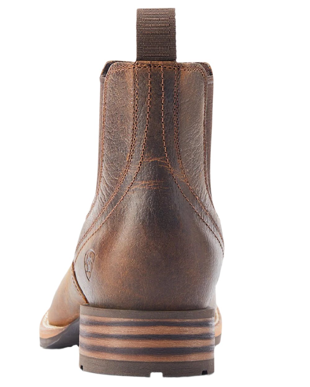 Old Earth Coloured Ariat Mens Hybrid Low Boy Western Boot on white background