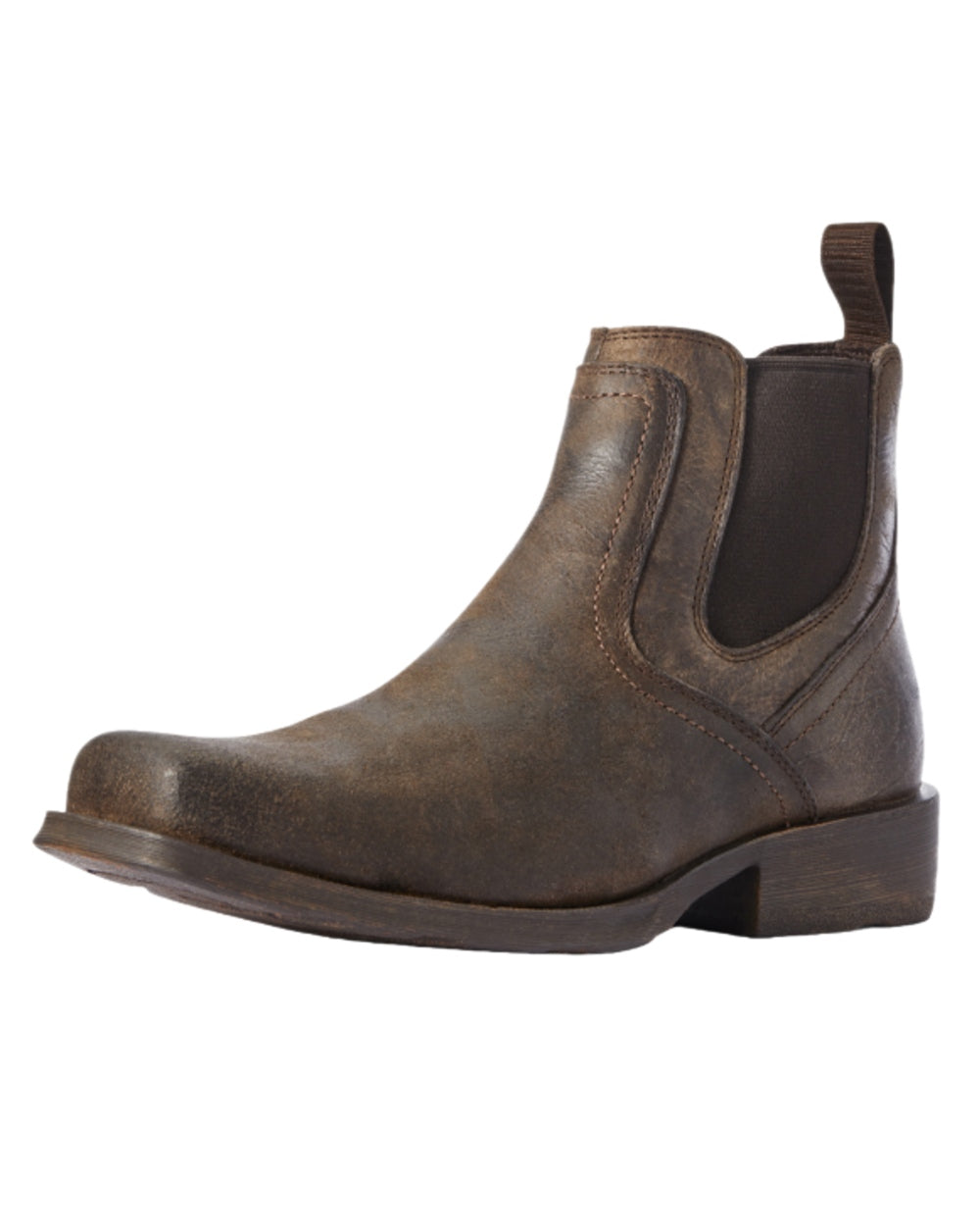 Stone Coloured Ariat Mens Midtown Rambler Western Boots on White background