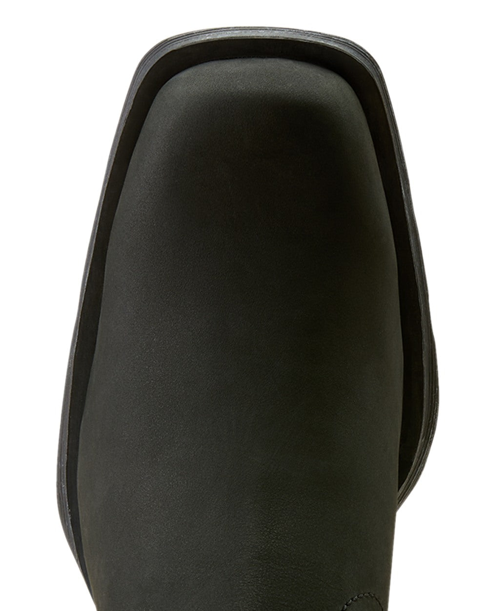 Matte Black Coloured Ariat Mens Midtown Rambler Western Boots on White background