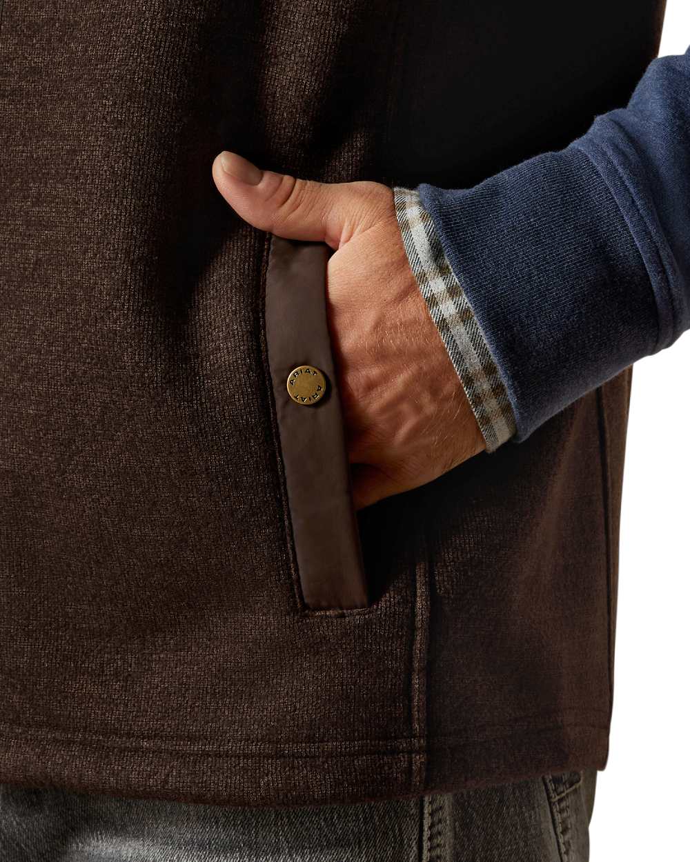 Delicioso coloured Ariat Mens Millbrae Gilet on white background