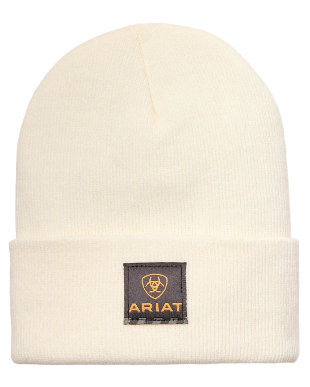 Natural Coloured Ariat Mens Rebar Beanie on white background