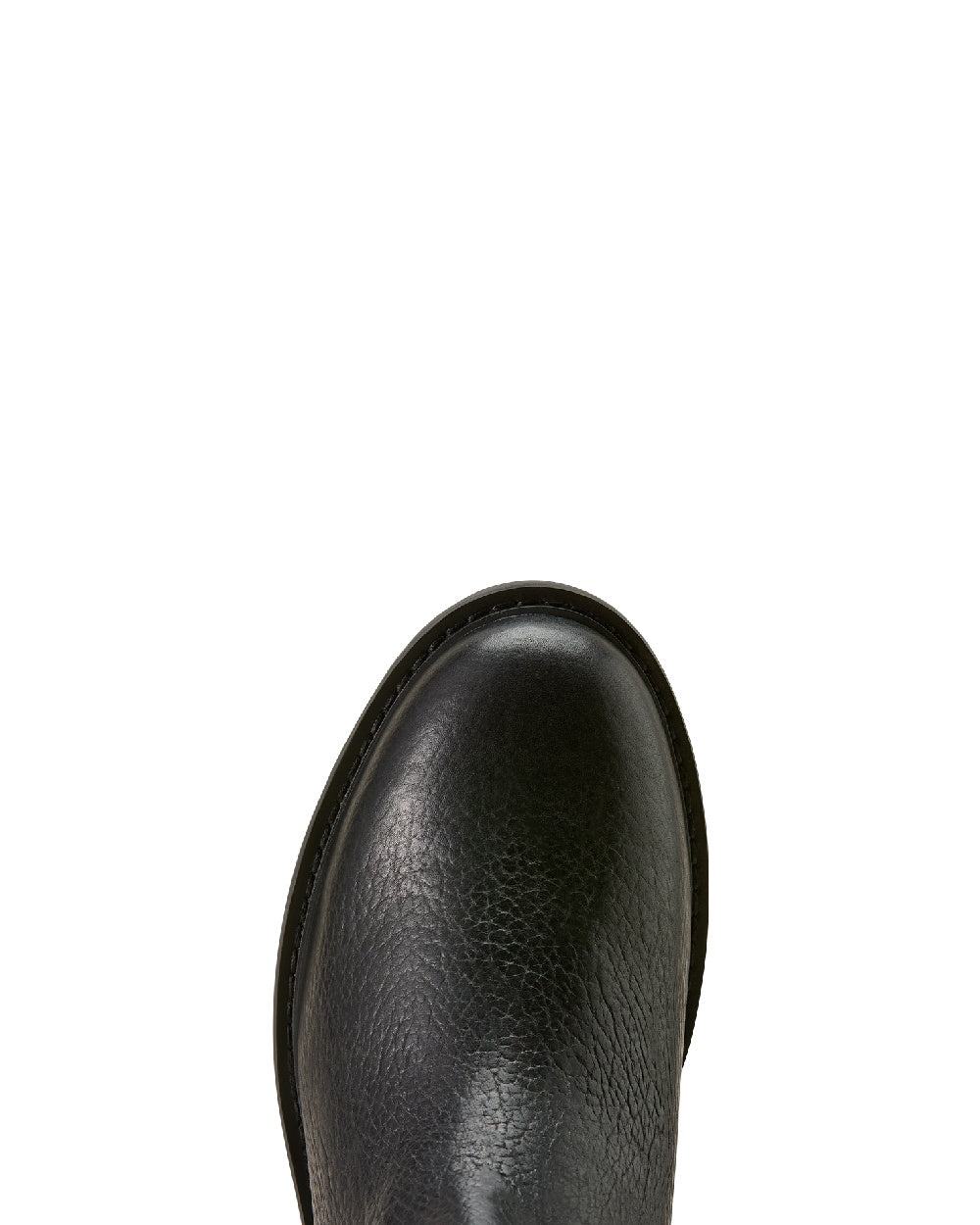 Black Bison coloured Ariat Mens Wexford Bison Chelsea Boots on white background