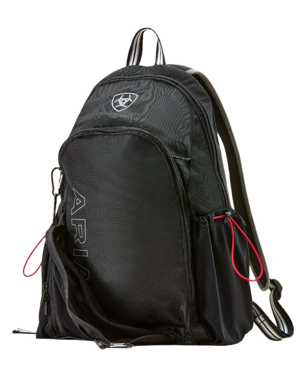 Black coloured Ariat Stride Backpack on white background