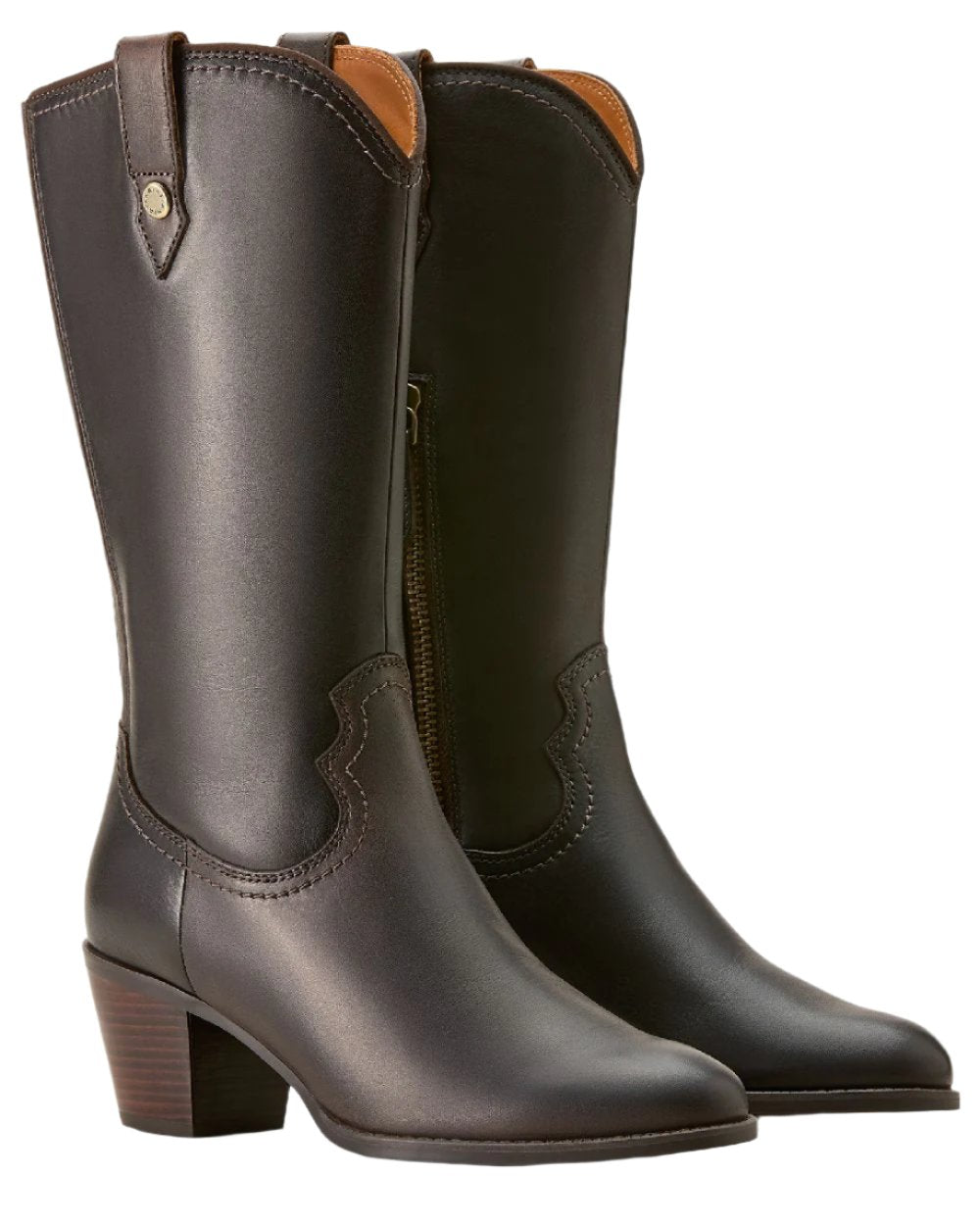 Chocolate Truffle Coloured Ariat Womens Addison Boot on white background