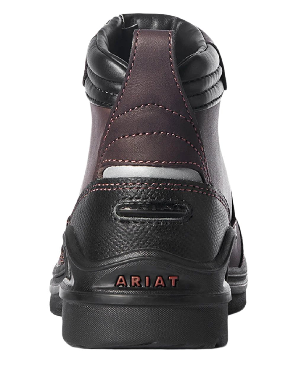 Dark Brown Coloured Ariat Womens Barnyard Side Zip Boot on white background