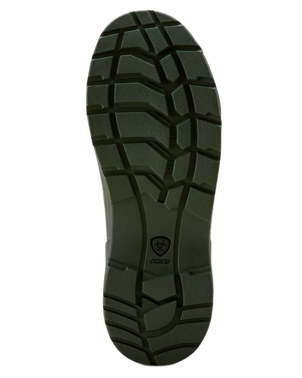 Dark Olive coloured Ariat Womens Burford Wellington Boots on white background