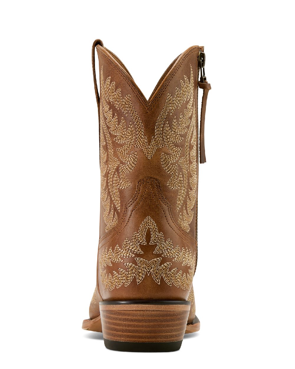 Shades of Grain coloured Ariat Womens Cate X Toe Western Boots on white background