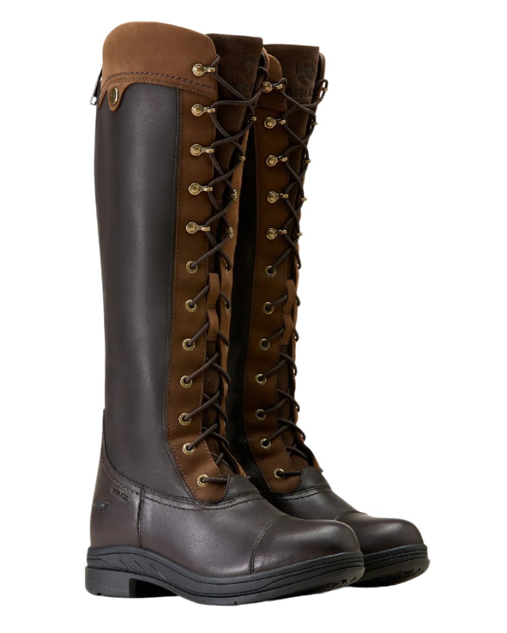Ebony Brown Coloured Ariat Womens Coniston Max Waterproof Insulated Boot on white background