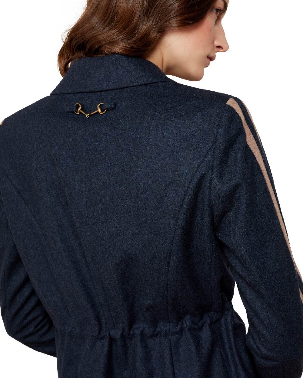 Navy coloured Ariat Womens Dornie Blazer on white background