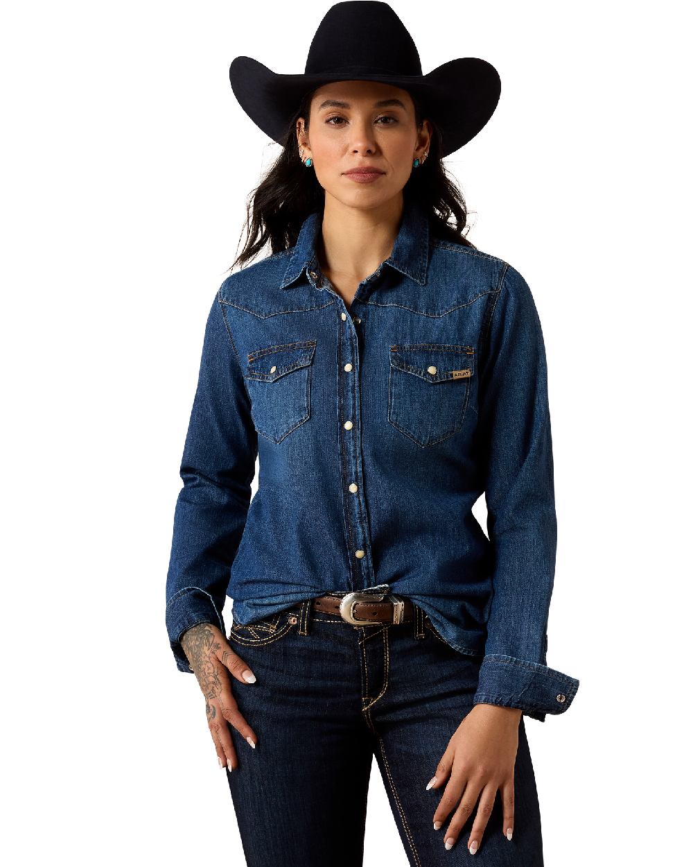 Ariat Womens Farriday Denim Shirt