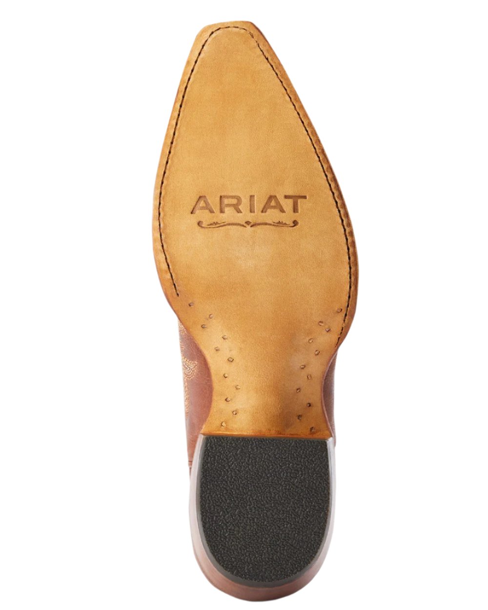 Whiskey Barrel coloured Ariat Womens Hazen Western Boot on white background