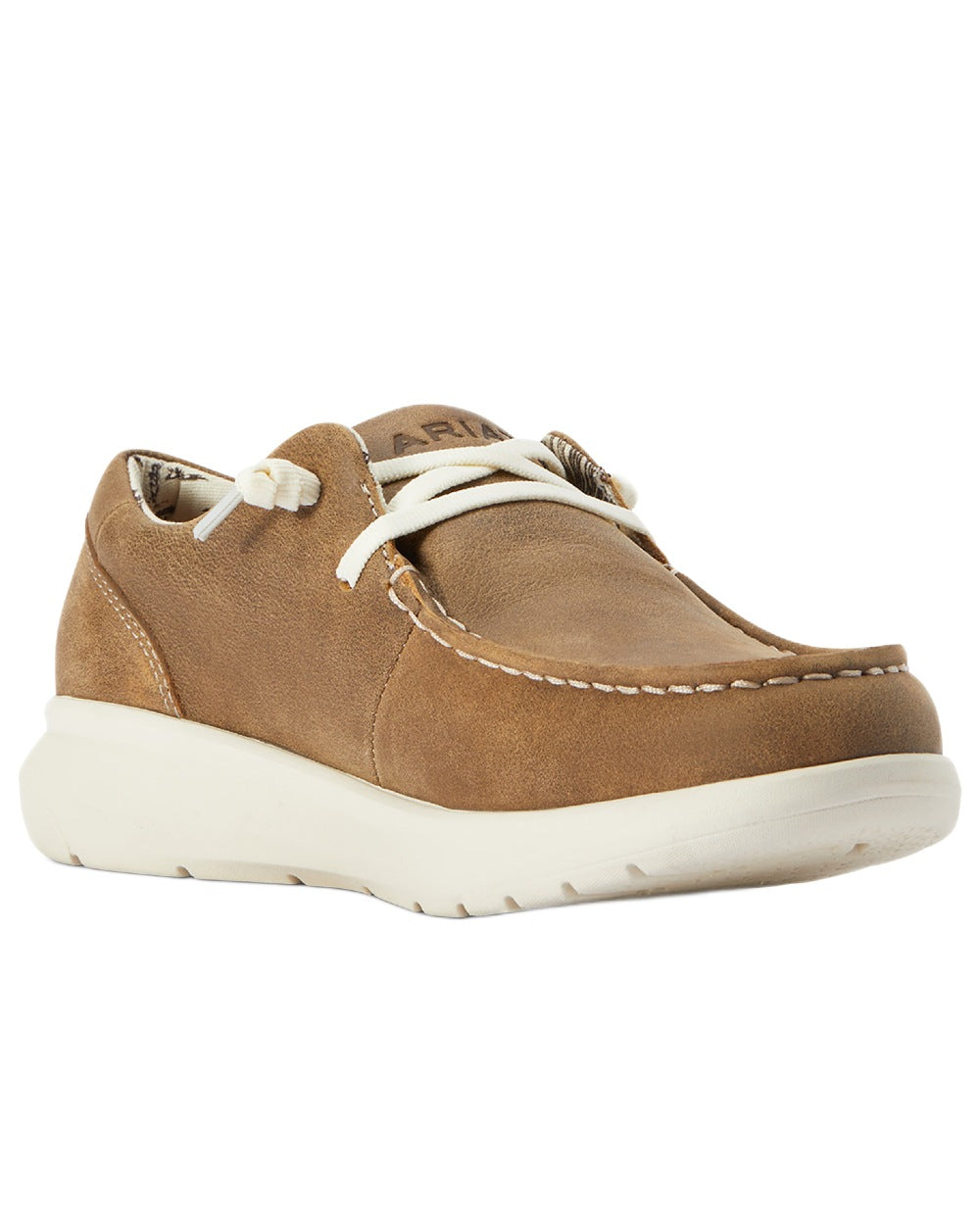Brown Bomber coloured Ariat Womens Hilo Shoes on white background