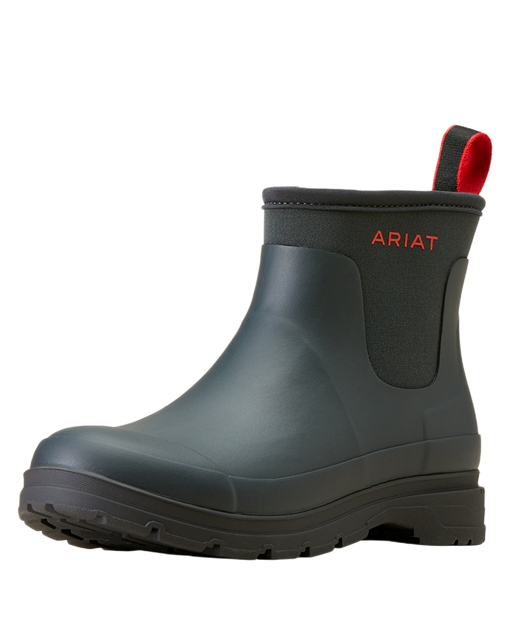 Navy coloured Ariat Womens Kelmarsh Shortie Rubber Boots on white background