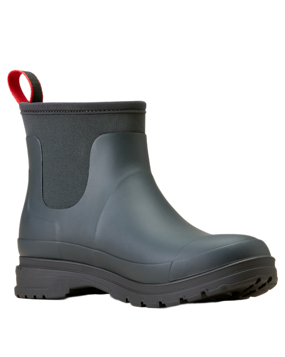 Navy coloured Ariat Womens Kelmarsh Shortie Rubber Boots on white background