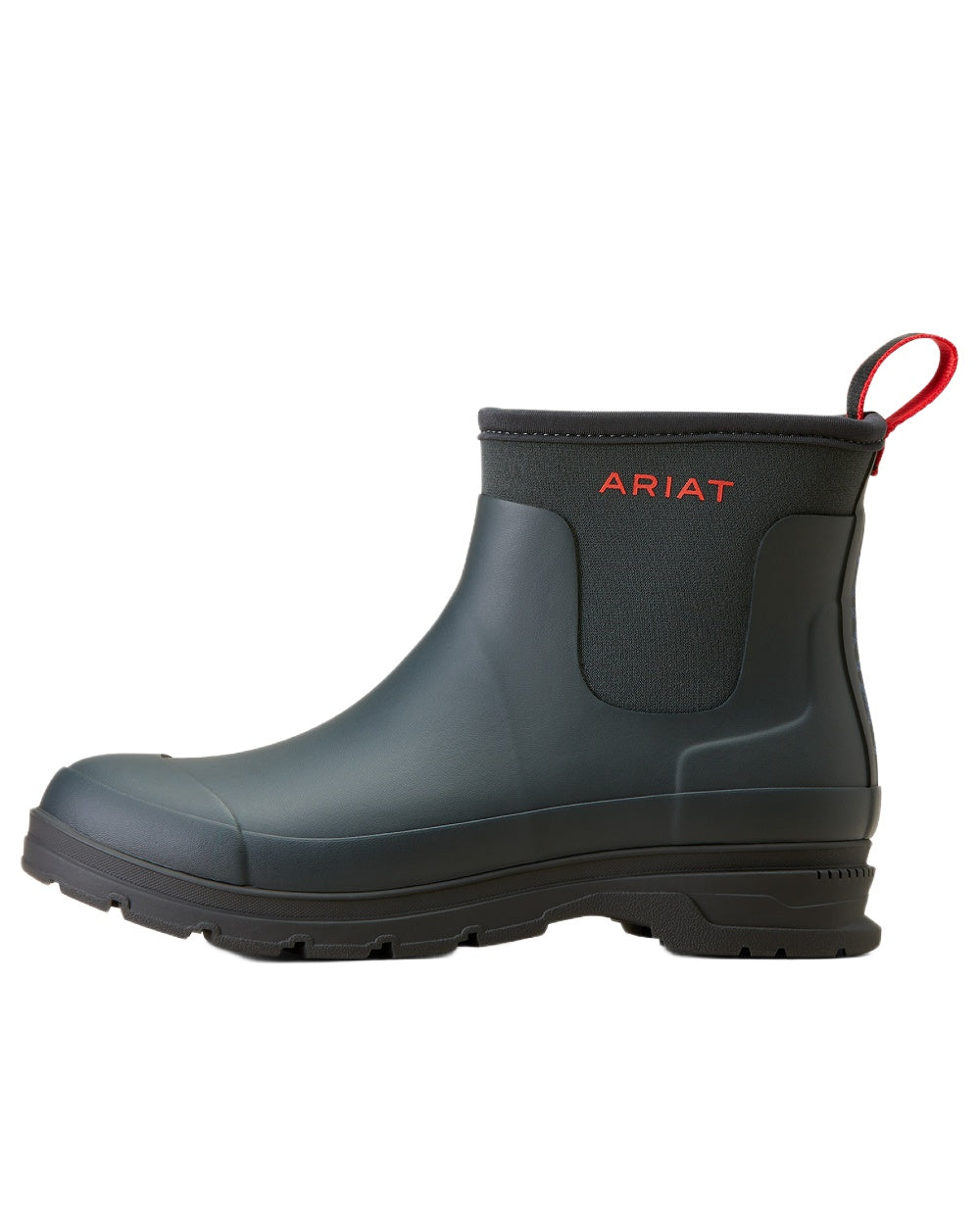 Navy coloured Ariat Womens Kelmarsh Shortie Rubber Boots on white background