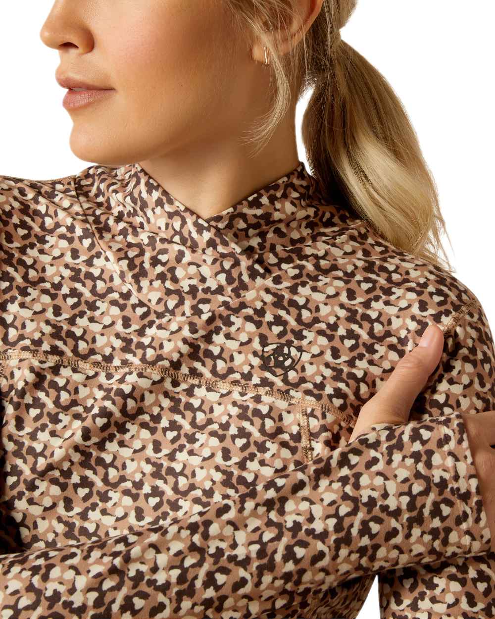 Here Kitty Coloured Ariat Womens Lowell 3.0 Wrap Baselayer on white background