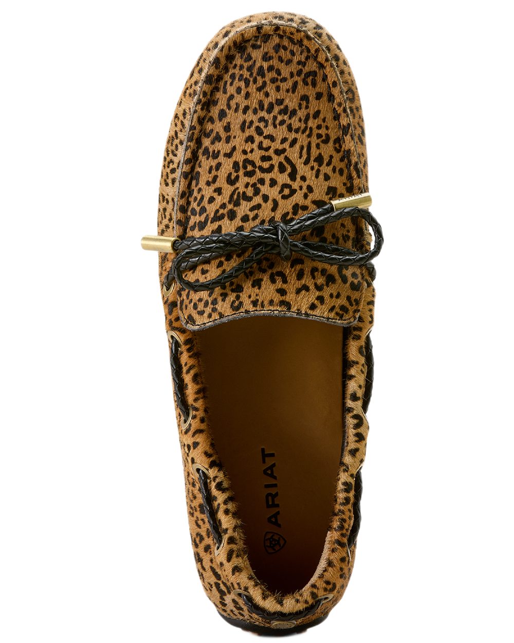 Mini Cheetah Hair On coloured Ariat Womens Margot Driving Moc on white background