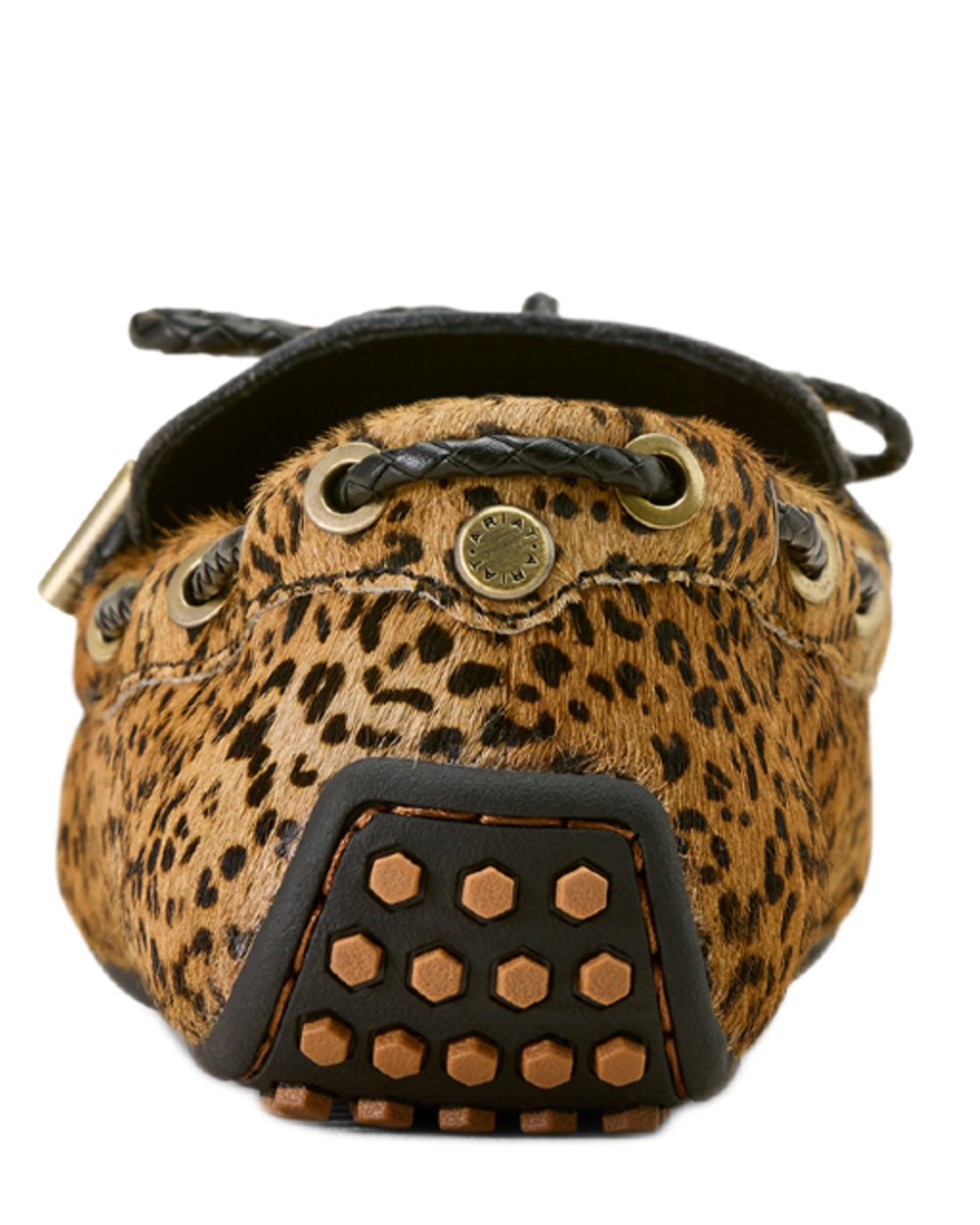 Mini Cheetah Hair On coloured Ariat Womens Margot Driving Moc on white background