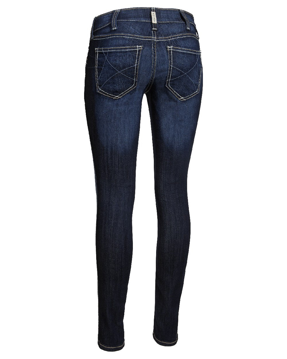 Celestial Coloured Ariat Womens Real Mid Rise Outseam Ella Skinny Jean on white background