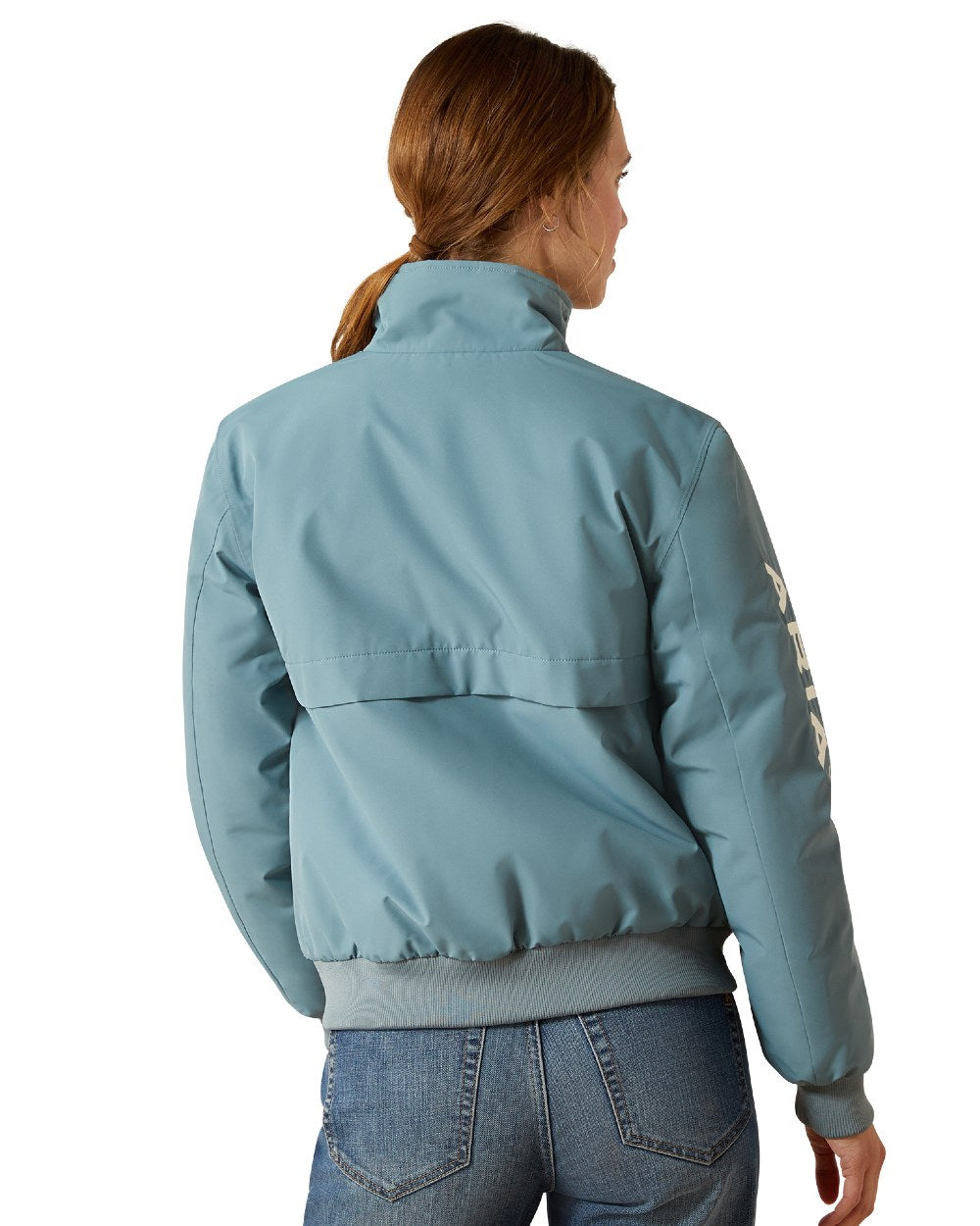 Steel Stage Coloured Ariat Womens Stable 2.0 Insulated Jacket on white background
