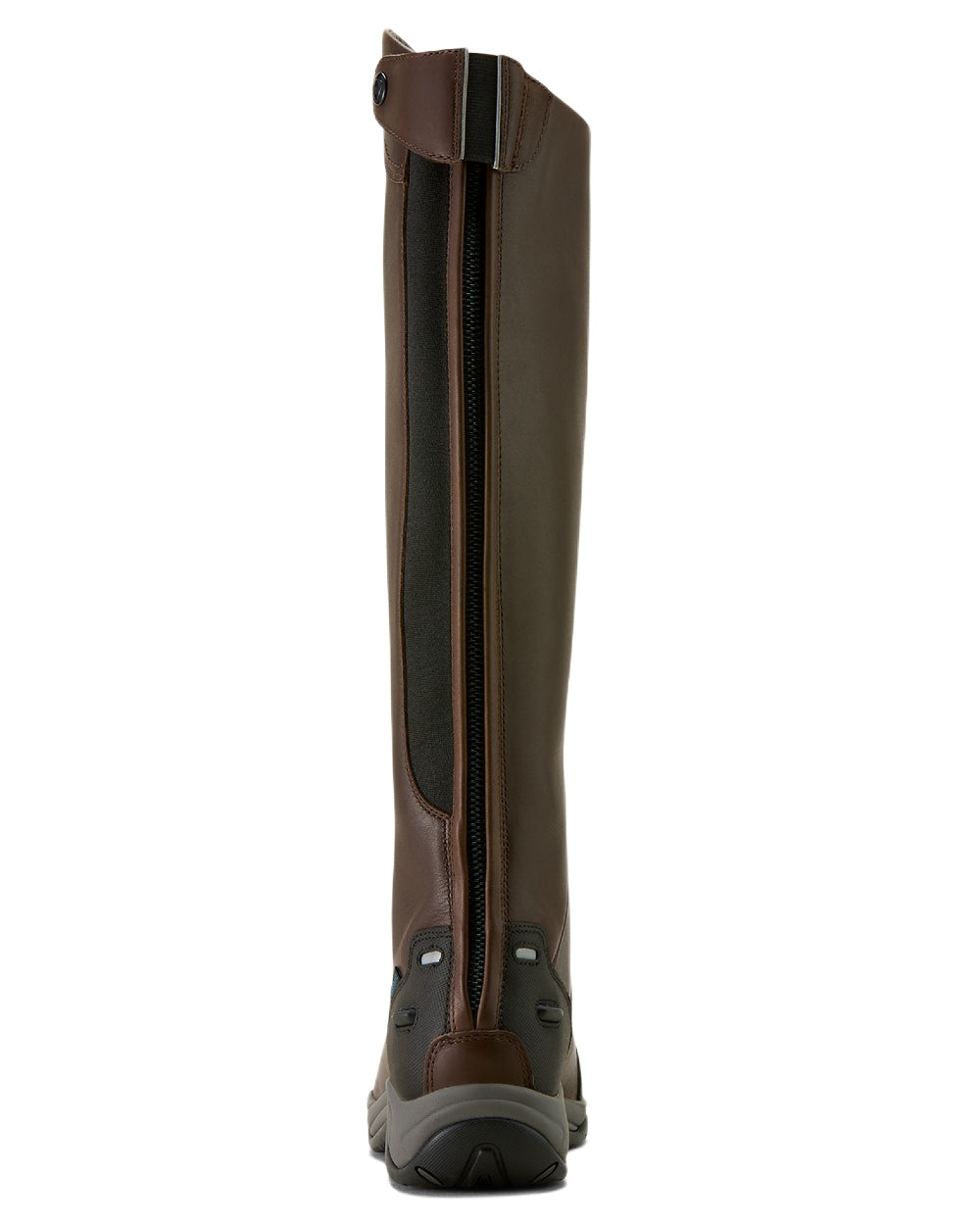 Dark Brown coloured Ariat Womens Telluride Tall Waterproof Boots on white background