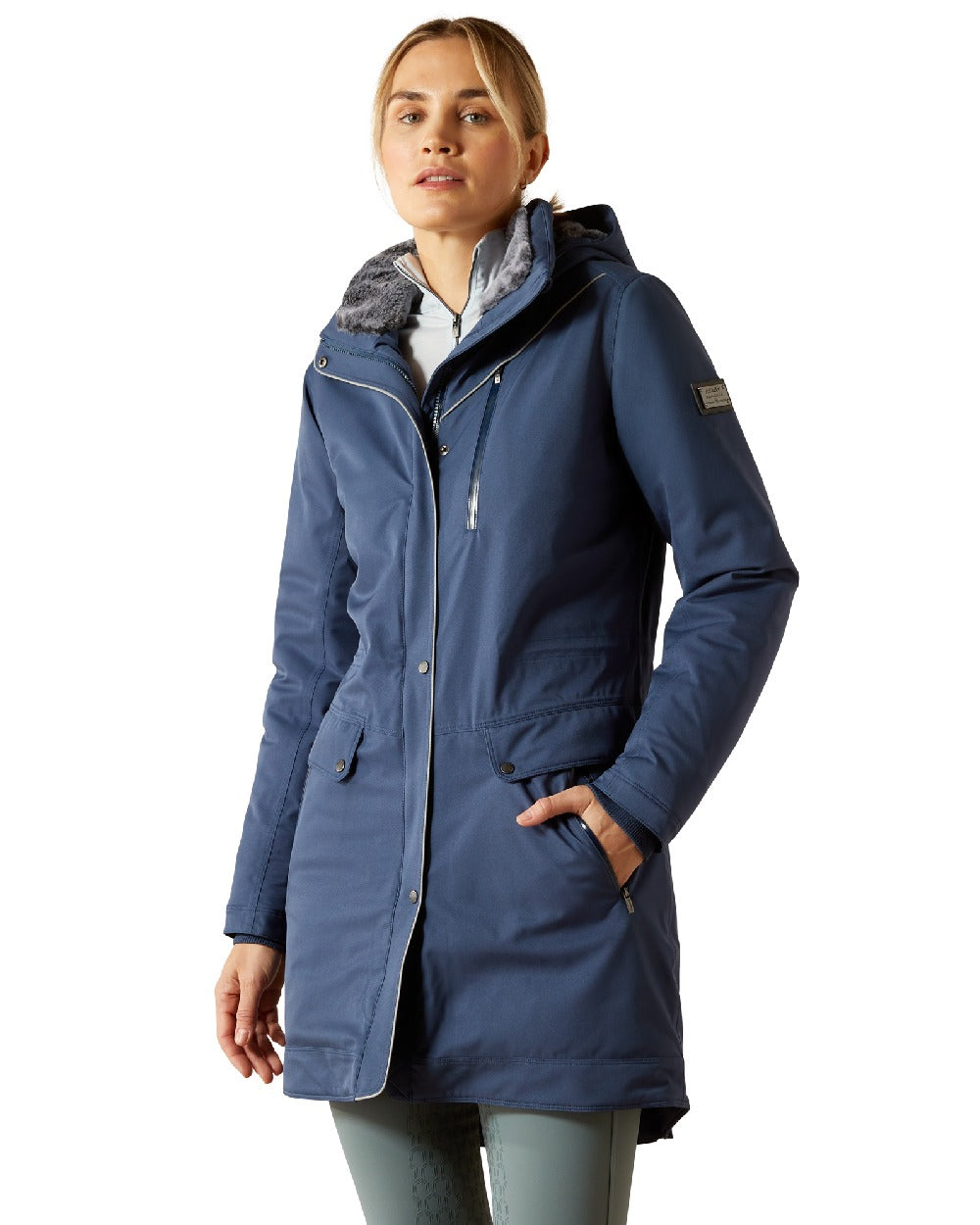 Big Dipper Coloured Ariat Womens Tempest Waterproof Insulated Parka on white background