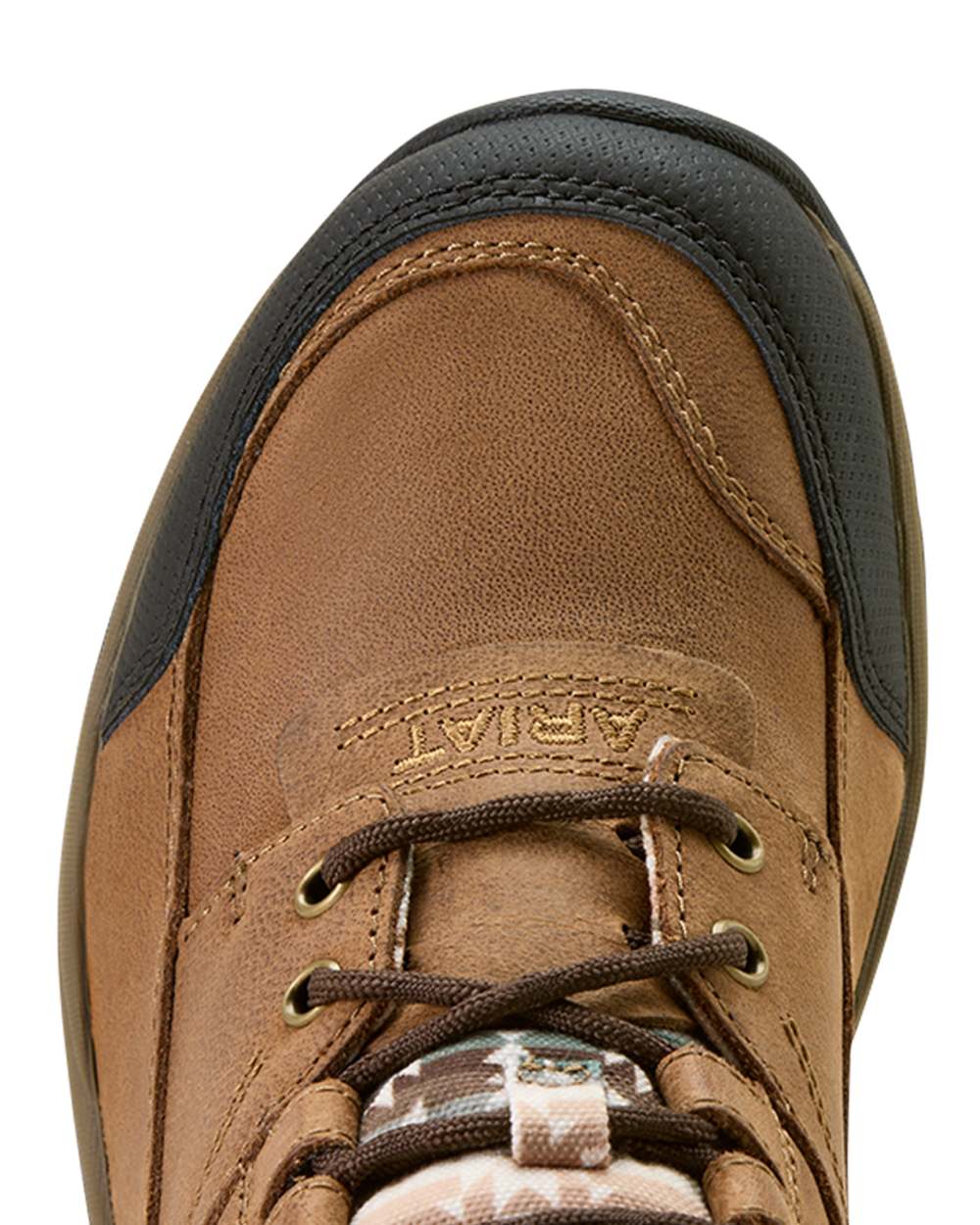 Dark Tan coloured Ariat Womens Terrain Boots on white background