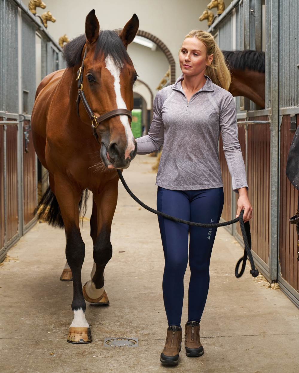 Palm Brown coloured Ariat Womens Terrain Zip Waterproof Boot on white background