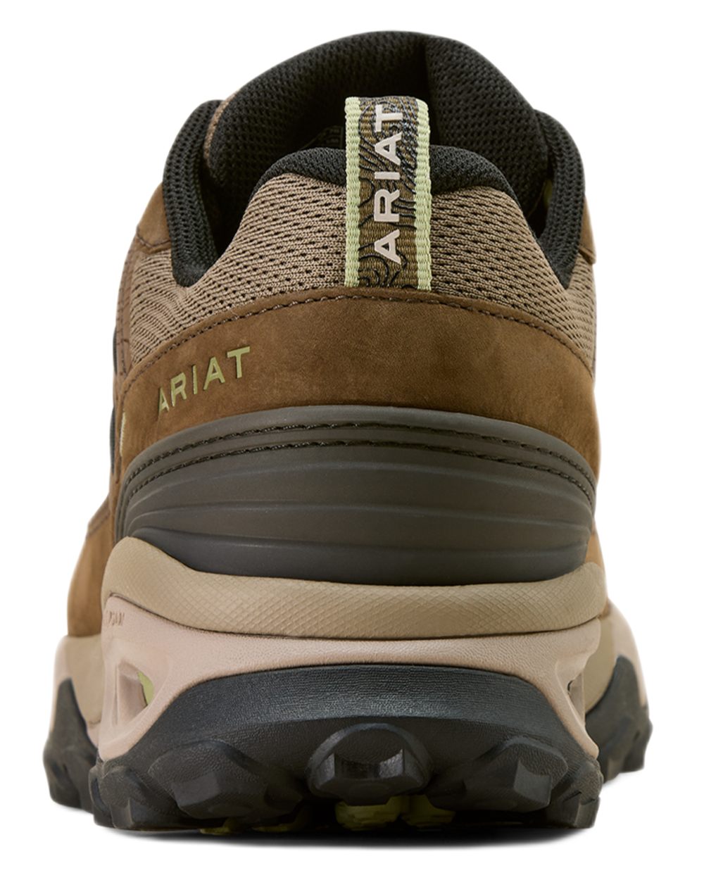 Brown Bark coloured Ariat Womens Traverse Low Waterproof Hiking Shoes on white background