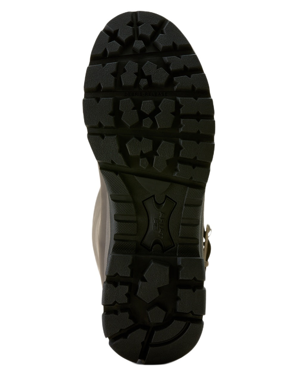 Bracken Brown coloured Ariat Womens Woodstock Rubber Boots on white background