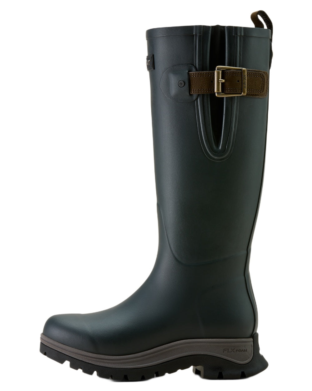 Deep Navy coloured Ariat Womens Woodstock Rubber Boots on white background