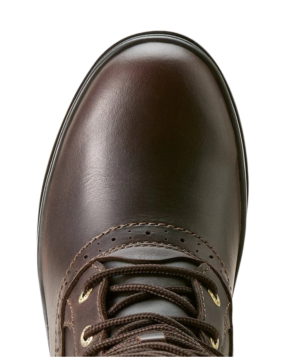 Dark Mocha Ariat Womens Wythburn II Sherpa Waterproof Boots on white background