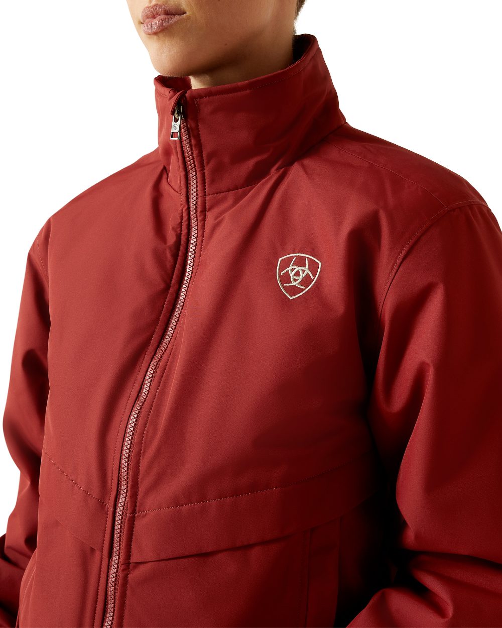 Madder Brown Coloured Ariat Womens Stable 2.0 Insulated Jacket on white background