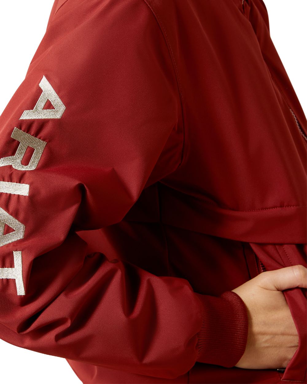 Madder Brown Coloured Ariat Womens Stable 2.0 Insulated Jacket on white background