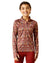 Ariat Childrens Lowell 2.0 1/4 Zip Base Layer in Red Ochre Dala Horse #colour_red-ochre-dala-horse