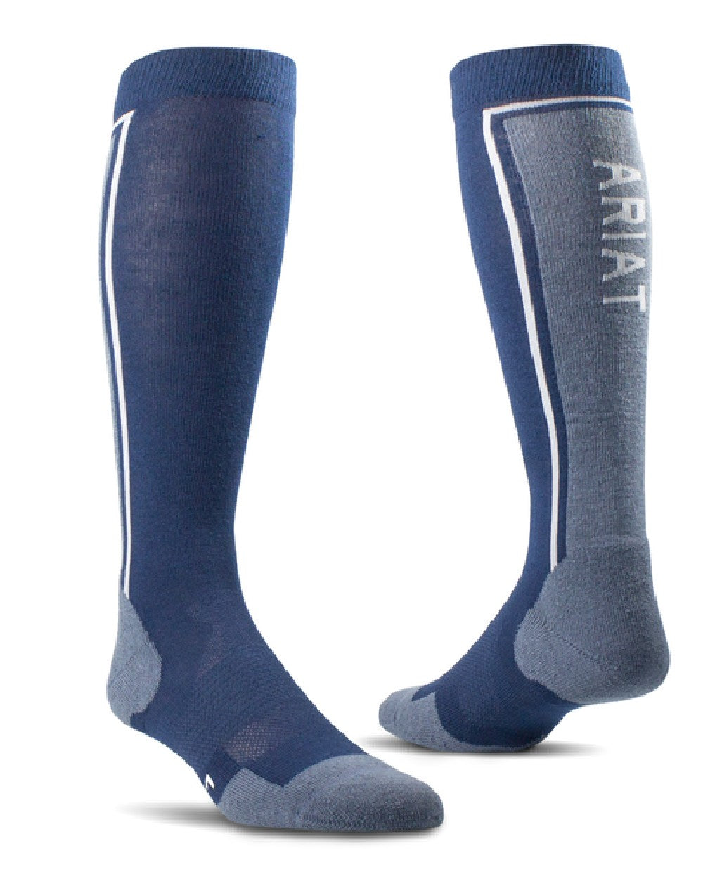 Blue colored AriatTEK Winter Slimline Sock on white background