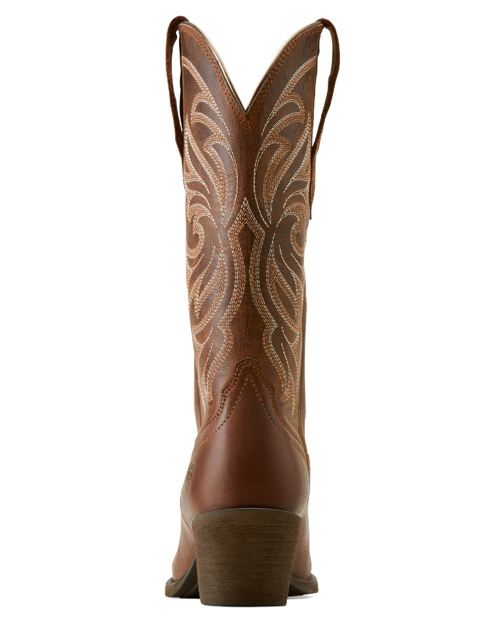 Sassy Brown Coloured Ariat Womens Heritage J Toe Stretchfit Boots On A White Background