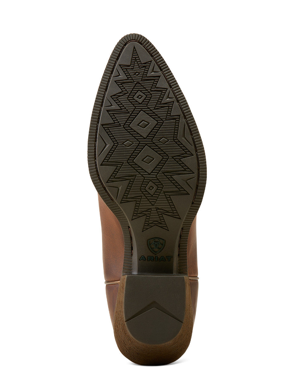 Sassy Brown Coloured Ariat Womens Heritage J Toe Stretchfit Boots On A White Background